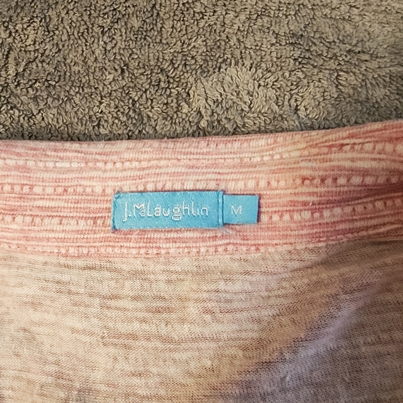 J.McLaughlin Women's Brynn Knit Linen Blend Top, Medium Barbiecore - Picture 5 of 9